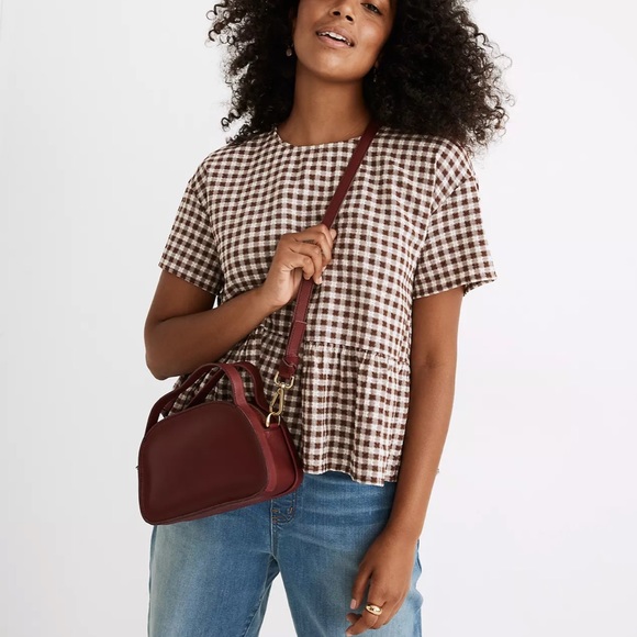Zip top crossbody tote Clearance